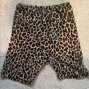 No Boundaries Leopard Print Bike Shorts